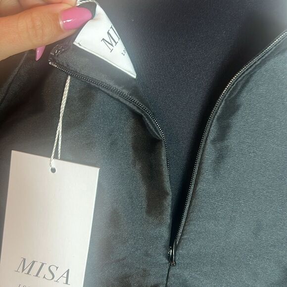 BNWT - MISA LOS ANGELES SYBIL DRESS BLACK - MEDIUM - Picture 8 of 9